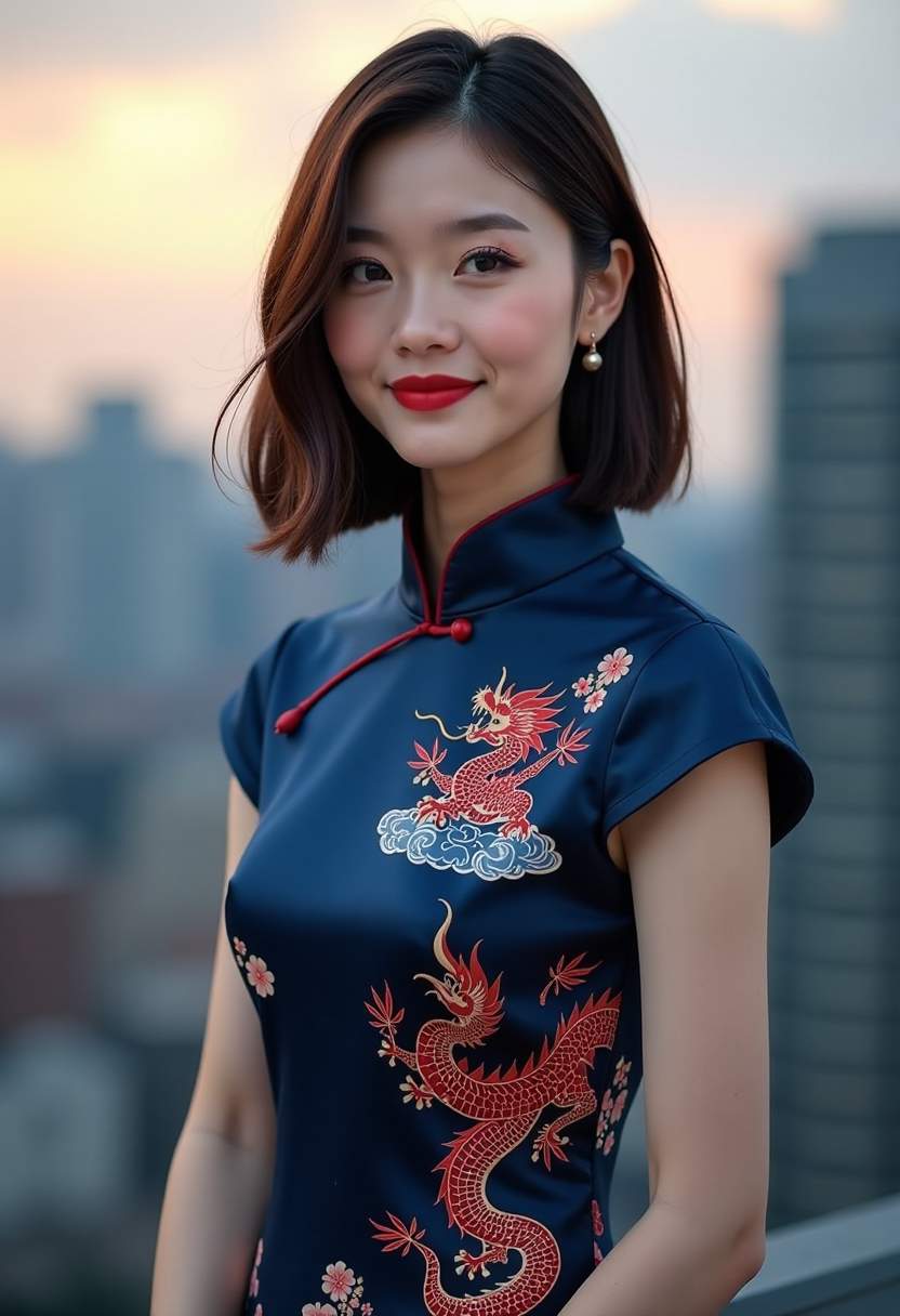 夜班公交车窗景